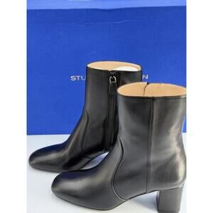 Stuart Weitzman 'Miranda' Black Zip Bootie Women's Size 6.5